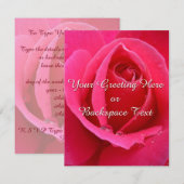 Invitations de roses Cartes RSVP personnalisées Ro (Devant / Derrière)