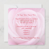 Invitations de roses Cartes RSVP personnalisées Ro (Dos)