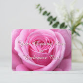 Invitations de roses Cartes RSVP personnalisées Ro (Debout devant)