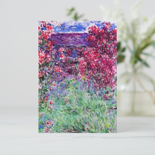 Invitations de roses de Monet (Debout devant)