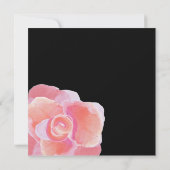 Invitations de Roses de Peach Pink (Dos)