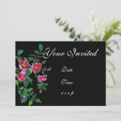 Invitations de Roses vintages (Debout devant)