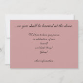 Invitations de RSVP drôles (Dos)
