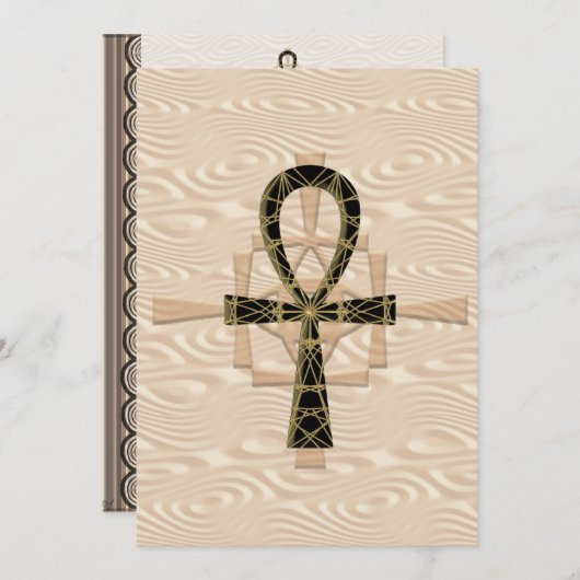 Invitations de sable d'Ankh (Devant / Derrière)