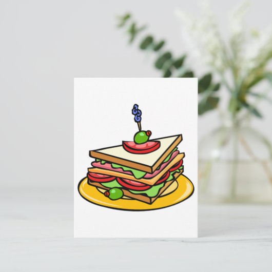 Invitations de sandwich à triangle (Debout devant)