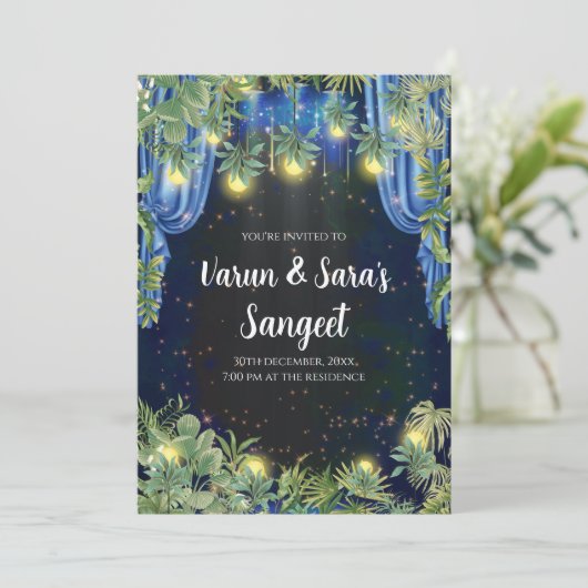 Invitations de sangeet invitations de sangeet numé (Debout devant)