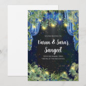 Invitations de sangeet invitations de sangeet numé (Devant / Derrière)