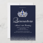 Invitations de Sapphire Quinceanera (Devant)
