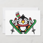 Invitations de saut de ski de Penguin (Devant)