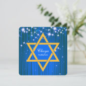 Invitations de scintillement de bat mitzvah (Debout devant)