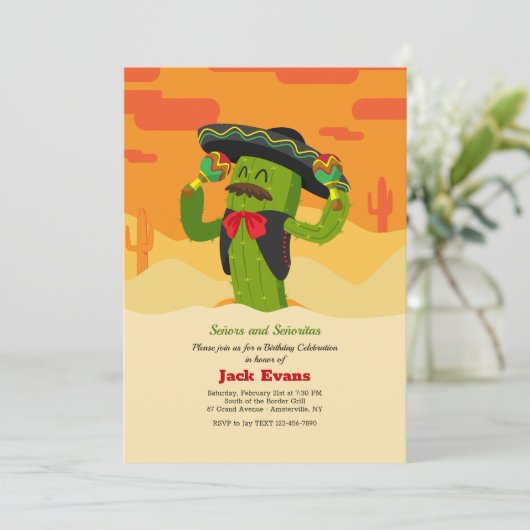 Invitations de Señor Cactus (Debout devant)