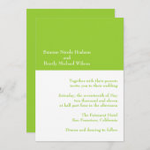 Invitations de simplicité (Devant / Derrière)