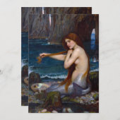 Invitations de sirène de John William Waterhouse (Devant / Derrière)