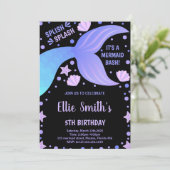 Invitations de sirène de la queue bleue violet noi (Debout devant)