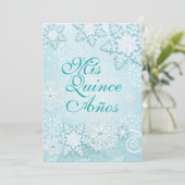 Invitations de Snowflake Winter Wonderland (Debout devant)