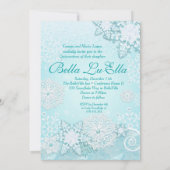 Invitations de Snowflake Winter Wonderland (Dos)