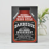 Invitations de soirée barbecue de style Texas (Debout devant)