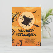 Invitations de soirée Costume Halloween Sorcière v (Debout devant)