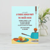 Invitations de soirée Fondue (Debout devant)