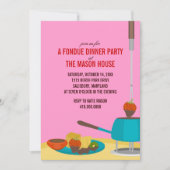 Invitations de soirée Fondue (Devant)