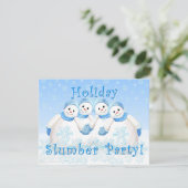 Invitations de soirée pyjamas de vacances de (Debout devant)