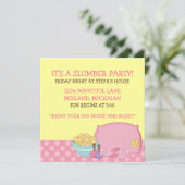 Invitations de soirée pyjamas d'enfants (Debout devant)