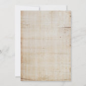 Invitations de soirée Rustique Thanksgiving (Dos)