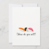 Invitations de soirées de sushi (Dos)