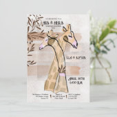 Invitations de son Wedding shower et ses (Debout devant)