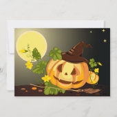 Invitations de sorcières citrouilles (Devant)