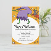 Invitations de sorcières d'Halloween (Debout devant)
