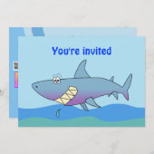 Invitations de sourire mignonnes de partie de (Devant / Derrière)