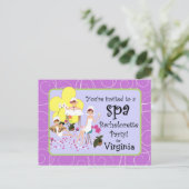 Invitations de Spas de la soirée de bachelorette p (Debout devant)