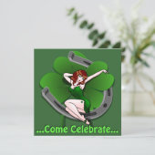 Invitations de St Patrick's Party Personnalisées L (Debout devant)