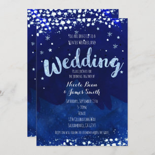 Invitations de Starry Sky MARIAGE de Winter Wonder
