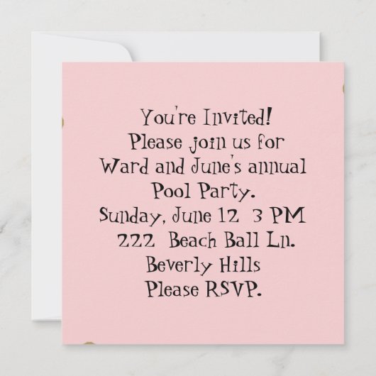 Invitations de start-ups atomiques rose (Dos)