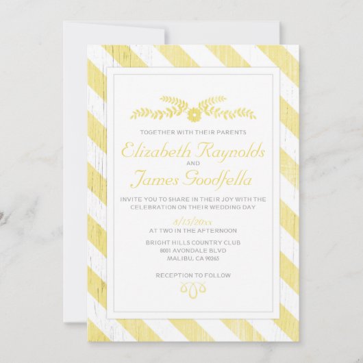 Invitations de stripes (Devant)