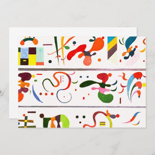 Invitations de succession de Kandinsky (Devant / Derrière)