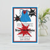 Invitations de super héros (Debout devant)