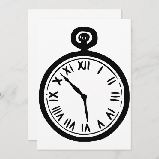 Invitations de surveillance de poche (Devant / Derrière)