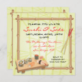Invitations de sushi japonais (Devant / Derrière)