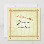 Invitations de sushi japonais (Dos)