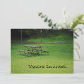 Invitations de table de pique-nique (Debout devant)