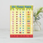 Invitations de tables à six reprises (Debout devant)