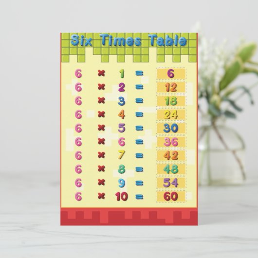 Invitations de tables à six reprises (Debout devant)