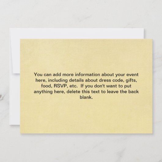 Invitations de tatou (Dos)