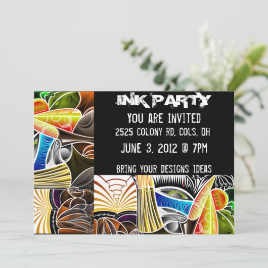 Invitations de Tattoo Ink (Debout devant)