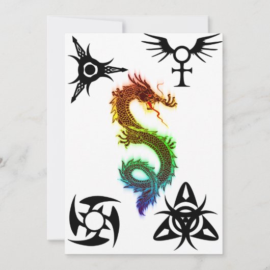 Invitations de Tattoo Ink (Dos)