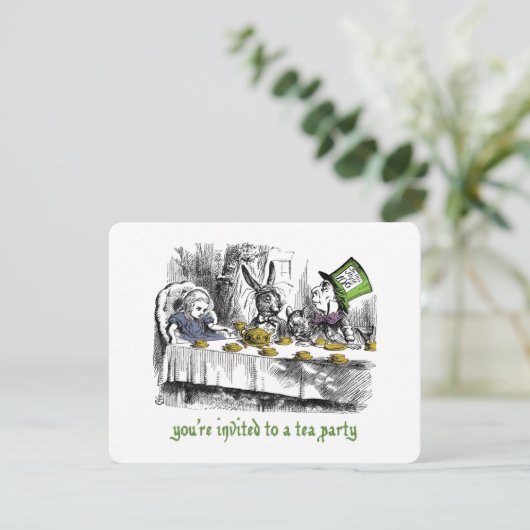 Invitations de Tea Party (Debout devant)