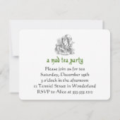 Invitations de Tea Party (Dos)